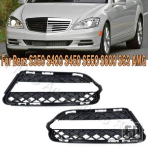 PMFC メルセデスベンツ Sクラス W221 S350 S400 S450 S550 S600 車用フロントグリル デイタイムランニングライトカバー 2218851722 2218851822