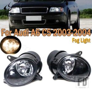PMFC 車用フロントバンパー フォグランプ グリル ドライビングランプ フォグランプ アセンブリ AUDI A6 C5 2003-2004 4B0941699C 4B0941700C