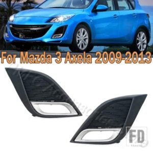 フォグランプカバー フォグライトトリム フロントバンパー フォグライトギル マツダ 3 アクセラ 2009-13 BBN250C21C BBN250C11C