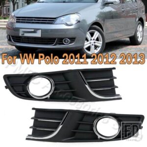 PMFC フロントバンパー フォグランプ カバー グリル フォグランプ グリル フレーム カーアクセサリー VW ポロ 2011 2012 2013 6QD854662A 6QD854661A