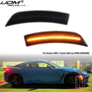 IJDM 車用 LED バンパー サイドマーカー ライト スバル BRZ 2022年以降トヨタ GR86 2022年以降用OEM シングル LED フロント サイドマーカーの交換用