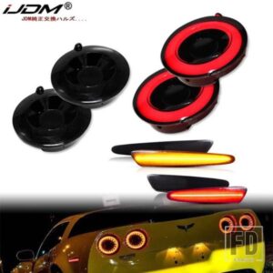 2005-2013年式シボレーコルベットC6用テールランプアセンブリとフロントリアサイドマーカーウィンカーランプライトテールライトブレーキランプ