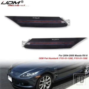 マツダ RX-8 フロントサイドマーカーライトアセンブリ アンバーウィンカーランプ/ドライビングライト/パーキングライト 2004-2008 12V