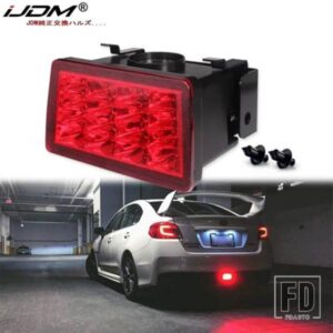 IJDM F1スタイル ストロボLEDリアフォグライトキット 2011年以降のスバルWRX STIインプレッサXV用 LEDリアフォグテール/ブレーキ12Vレッド