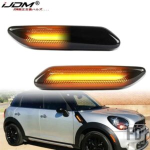 IJDM 車用フェンダー サイドマーカー ウィンカーライト MINI COOPER R60 COUNTRYMAN R61 PACEMAN ダイナミック アンバー ウィンカーライト 11-2016