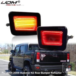 IJDM フル 3157 LED バンパーリフレクターライト ハマー H2 用 テールブレーキリアフォグランプウィンカーライト 12V 赤