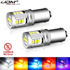 IJDM T4W BA9S LEDバルブ BAX9S H21W BAY9S LED 12V 24V H6W H5W LED 車用リアフォグランプ 赤 白 自動パーキング リバースランプ 6000K