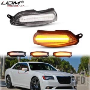 2011-2020 クライスラー 300 サイドミラーシグナルライト シーケンシャルアンバーイエロー LED ウィンカーライト 68170149AA 68170148AA 2個