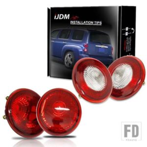 IJDM 車用テールライトアセンブリ 2006-2011 シボレー HHR リアリバースバックアップライト+アッパーテールライトテールランプハウジング 電球/ソケットなし