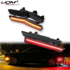 IJDM アンバー/レッド フル LED サイドマーカーライト 2015-22年式 ダッジ チャレンジャー SRT ヘルキャット ワイドボディ専用 サイドマーカーランプと交換