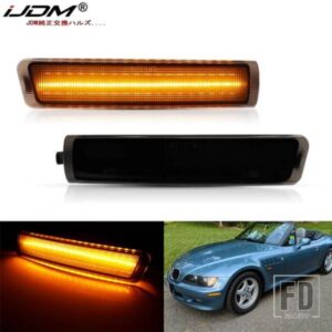 車用T10 LEDフロントサイドマーカーランプフェンダーライト 1996-2002 BMW Z3 Mクーペロードスター用 アンバーウィンカーライト/ドライビングライト 12V