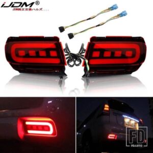 IJDM バンパーリフレクターライト 10-19 トヨタ ランドクルーザー プラド 150 LC150 FJ150 GRJ150 テールブレーキリアフォグランプ ウィンカー