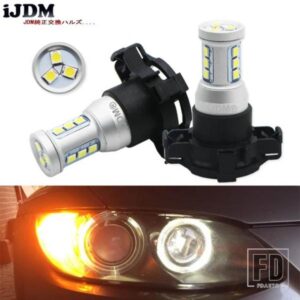 IJDM CANBUS PY24W LED バルブ BMW E92/E93 3 F10/F07 5 シリーズ E83/F25 X3 E70 X5 E71 X6 Z4 フロントウィンカーライト用