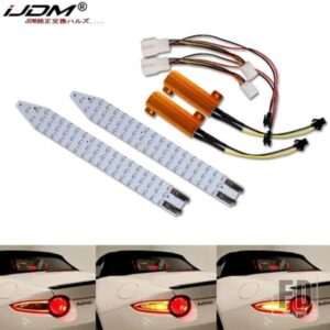 IJDM マツダ MX-5 MK4 ND 2016-2021 フルLED アンバーレッド シーケンシャルダイナミックテールウィンカーライト リアテールランプキット CANバス 12V