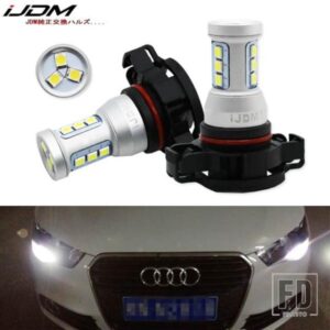 IJDM CANBUS H16 LED 5202 PS19W PSY24W LEDバルブ AUDI A3 8P 2008+ LED DRL デイタイムランニングライト ホワイト 6000K レッド 12V