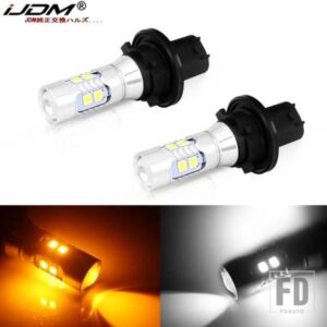 IJDM アンバーイエロー CANBUS SPH24 12272 PH24WY LED バルブ AUDI CADILLAC GMC 等用 フロントウィンカーライト ホワイト