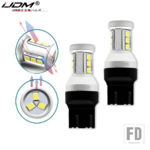 2個入り 赤色高出力最大20W CRE'E LED 7443 T20 7444NA LED電球 ウィンカーライトテールライトブレーキライト用 鮮やかな赤色