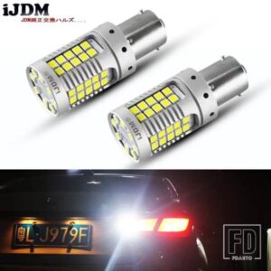 IJDM 1156 LED CANBUS 3156 7440 LED ウィンカーライトブレーキライトバックアップリバースライト用 ホワイト レッド イエロー 12V