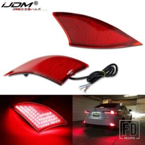 IJDM 車用 LED バンパーリフレクターライト 14-20 レクサス IS250 IS350 IS200T IS300 テールブレーキリアフォグランプウィンカー機能