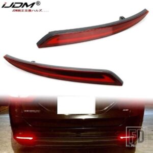 JDM フルイドスタイル LED バンパーリフレクターテールライト 2013年以降のフォードフュージョンモンデオ用