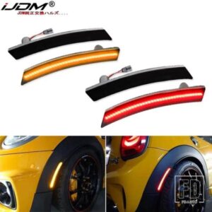 リア/フロント LED サイドマーカーライト サイドリピーターランプ ウィンカーライト LED パネルランプ 2002-08 MINI COOPER 1ST GEN R50 R52 R53用