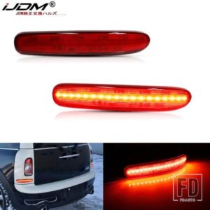 IJDM BMW MINI COOPER CLUBMAN R55用 LEDバンパーリフレクターライトはテールブレーキリアフォグランプウィンカーライト機能