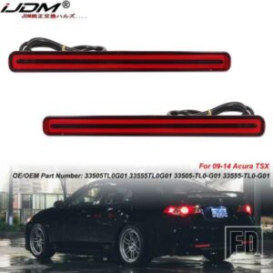 ACURA TSX用バンパーリフレクターライトはテールリアフォグランプブレーキシーケンシャル点滅ウィンカーライト機能2009-2014
