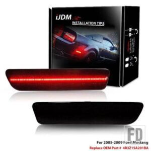 IJDM フォード マスタング T10 レッド フル LED リアサイドマーカーライトアクセサリーOEM 4R3Z15A201BA バックサイドマーカーランプ 05-09 と交換