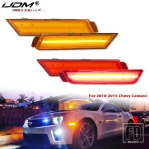 IJDM 12V アンバー LED フロントサイドマーカーライト 2010-2015 シボレー カマロ用LH RH サイドマーカー26 アンバー SMD LED ライト搭載