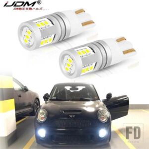 IJDM ホワイト W5W LED ライト CANBUS 12V-32V 168 T10 LED BMW ミニ クーパー F54 F55 F56 R52 R53 R55 R56 パーキングライト用