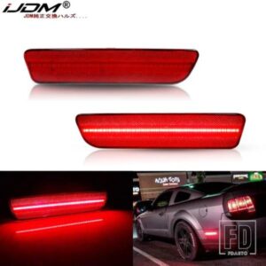 IJDM サイドマーカーライト マスタング用 レッドパーキングランプ LED リアサイドマーカーライト フォード マスタング 2005-2009 用