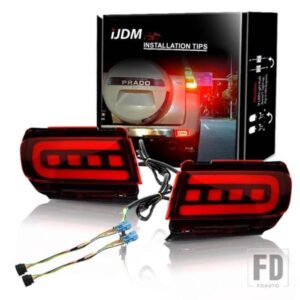 トヨタ ランドクルーザー プラド 150 LC150 FJ150 GRJ150 バンパーリフレクターライト 2個 テールブレーキランプリアフォグランプ機能