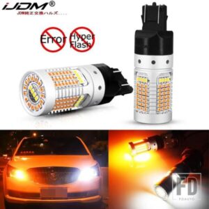 IJDM スイッチバック LED バルブ ウィンカー/DRL 車用ライト T20 LED 7443 W21/5W 1157 BAY15D P21/5W T25 3157 P27/7W ハイパーフラッシュ LED なし