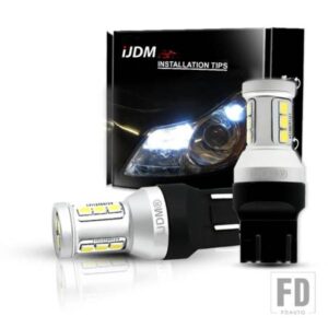 IJDM 7443 LED電球 T20 W21W W21/5W LED 超高輝度 12V 車用 DRL ウィンカー バックアップ パーキングブレーキ リバースライト イエロー ホワイト