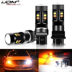 IJDM デュアルカラー 1157 BAY15D P21/5W LED T20 7443 W21/5W LEDバルブ T25 3157 P27/7W 車用 DRL ウィンカーランプ オートライトバルブ 12V