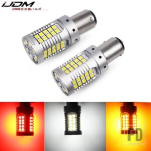 IJDM CANBUS 1157 LED ハイパーフラッシュなし 21W アンバーイエロー P21/5W BAY15D LEDバルブ ウィンカーライト DRL ブレーキ/テールライト パーキング用