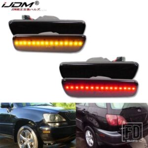 IJDM 1999-2003 レクサス RX300 用 OEM サイドマーカーライト交換用 フロント＆リア サイドマーカーランプ/ウィンカー/パーキングライト アンバー