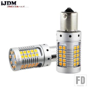 IJDM P21W PY21W LED CANBUS BA15S BAU15S 19W 1156 車用LEDライト 3030 SMD アンバー ホワイト レッド DRL オートブレーキライト ウィンカーバルブ