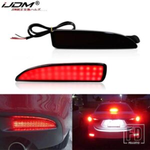IJDM マツダ 3 5 6 LED バンパーリフレクターライト テールブレーキリアフォグランプシーケンシャルフラッシュウィンカーライト機能