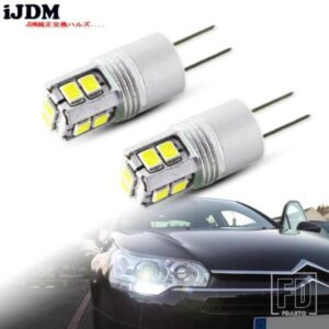 IJDM ホワイト 6000K 高出力 HP24W G4 12V LED DRL ライト プジョー 3008 5008 シトロエン C5 アクセサリー LED DRL デイライト
