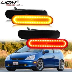 IJDM フルLEDサイドマーカーライト 02-2005 ホンダ シビック SI EP3 / EP 3DR ウィンカーライト/ドライビングライトOEM サイドマーカーランプ