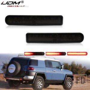 IJDM テールライトスタイル LED バンパーリフレクターライト 2007-2014 トヨタ FJ クルーザー TSX テール/ブレーキリアフォグランプウィンカー