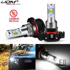 IJDM CANBUS H16 5202 PS19W LEDバルブ 2008年以降 AUDI A3 8P LEDデイタイムランニングライト DRLバルブ 6000K ホワイト 3000K 8000K