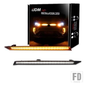 トヨタ RAV4 車用 LED デイタイムランニングライト エンジンフードベントカバーデコレーション DRL 2019-21 ウィンカーランプ
