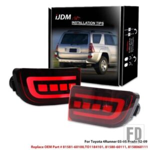 トヨタ ランドクルーザー プラド LC120 FJ120/トヨタ 4RUNNER用 2個入り 車用バンパーリフレクターライト テール/ブレーキ リアフォグ ウィンカーランプ