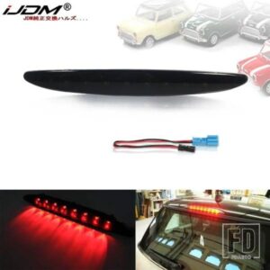 IJDM スモークレンズ レッド LED サードブレーキランプ 2002-2006 MINI COOPER R50 R53 1ST GEN用 OEMフィット ハイマウントブレーキライト