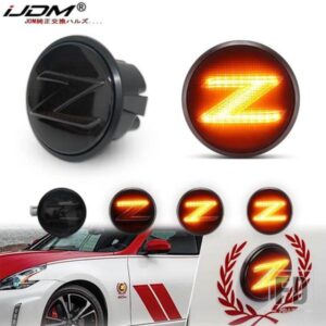2XLED ダイナミックサイドマーカーライト ウィンカー シーケンシャルウインカー インジケーターランプ 日産 370Z ニスモ クーペ ロードスター Z34