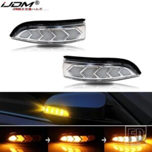 IJDM ダイナミック シーケンシャル点滅 LED サイドミラー ウィンカー/ドライビング パーキング/パドルライト トヨタ プリウス C ヴェンザアバロンカローラE