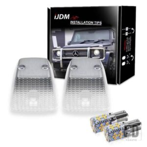 IJDM OEM フロントウィンカーライトカバー7507 LED 電球付き1986〜2018 年式メルセデス W463 G クラス G500 G550 G55 G63 G65 用