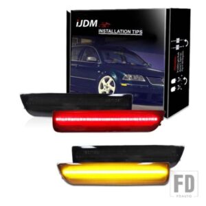IJDM 車用フロントコーナーバンパー T10 サイドマーカーライト 2001-2005 フォルクスワーゲン パサート B5.5 アンバー ウィンカーライト/ドライビングライト